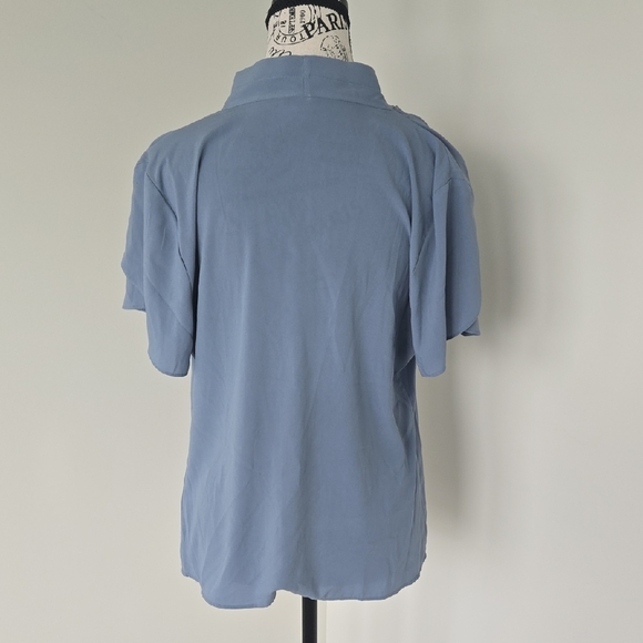 Calvin Klein Collection Light Blue Blouse - Picture 3 of 5